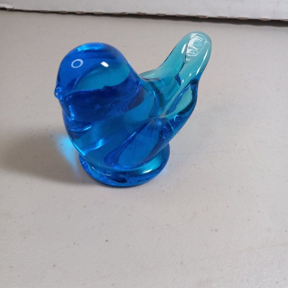 Vintage Blue Bird of Happiness, Signed Leo Ward 1992